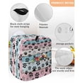 thumbnail image 3 of Blue Pink Dog Paws Prints Stand Mixer Dust Cover with Storage Pocket & Handles, Farmhouse Beige Wood Fits All Tilt Head & Bowl Lift Kitchen Appliance Cover Organizer Bag Accessories, 4.5-5 Quart, 3 of 6