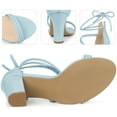 thumbnail image 3 of Sandalias de Tacón con Cordones Perphy Azul Cielo US 8.5/UK 6.5/EU 40, 3 of 6