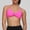 #0256-Hot Pink, variant on Womens Solid Color Quick Dry Halter Adjustable Sports Bra Removable Pads Yoga Workout Activewear Bra
