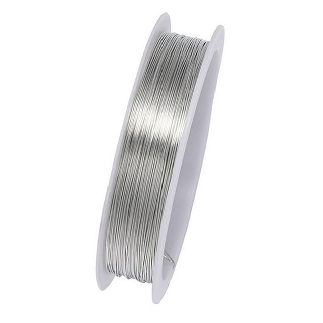 Fil de Perlage pour Bijoux 0,8 mm 8 Pi, Fil d'Artisanat en Cuivre Résistant à la Rouille et Résistant, pour Bricolage de Bijoux, Fabrication de Collier et Bracelet