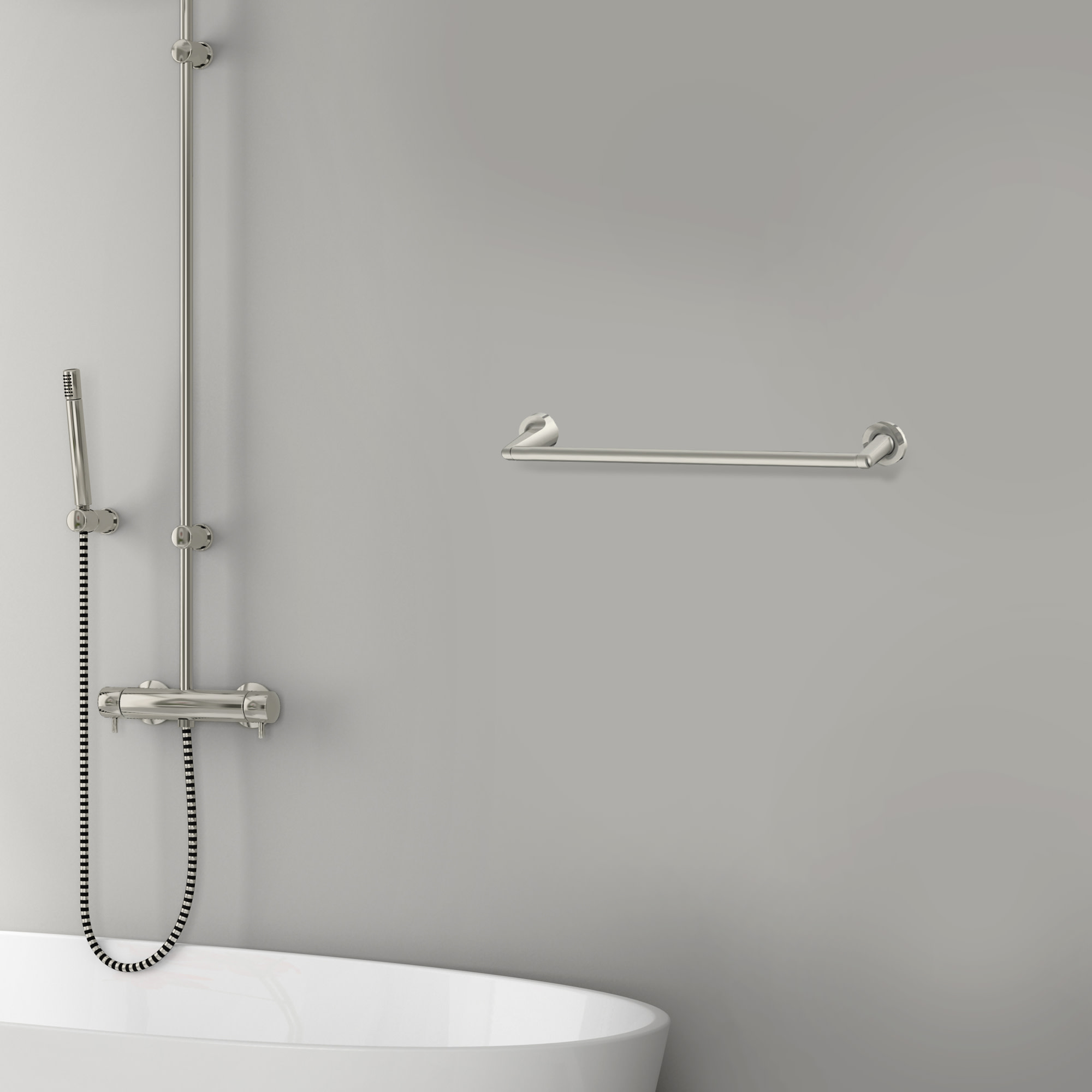 Design House 558163 Alta Bay Transitional 18-inch Towel Bar for Bathroom Bedroom Closet or Kitchen, Brushed Nickel - image 3 of 12