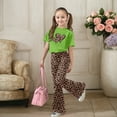 thumbnail image 2 of Angala Valentine's Day Girls Casual Fashion Outfit With Bow Short Sleeve Top And Long Pants For Play And Daily Wear Cozy Stylish Boys Girls Outfits 8-9 Years, 2 of 5