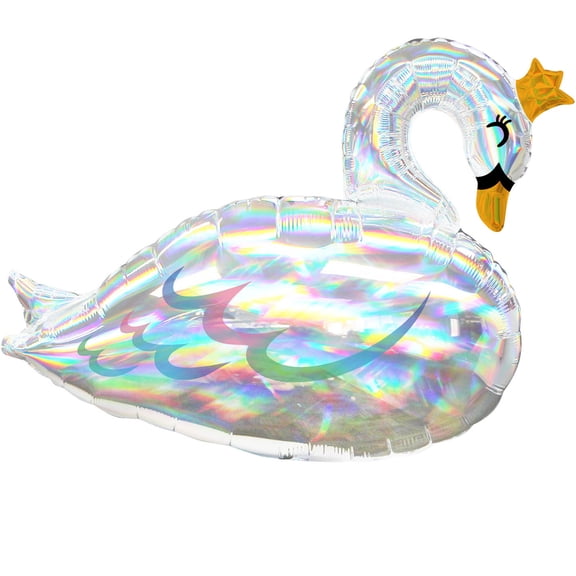 Swan Holographic Balloon 29"