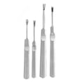 thumbnail image 3 of Garosa U-type Groover, Perfect Tool Stainless Steel Leather Groover, Silver Two Different Shapes 4 Pcs Leather Trencher For Leather Edge Scraping DIY, 3 of 8