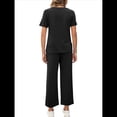 thumbnail image 2 of Conjunto Deportivo de Dos Piezas para Mujer, Informal, de Corta y Pantalón . Negro M, 2 of 5