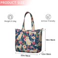 thumbnail image 4 of Golden Retriever and Pioneer Flower Travel Tote Bags for Women Carry On,Large Weekender Bags for Women Travel,Multi Functional Duffle Bag for Work,Shopping,Sports, 4 of 5