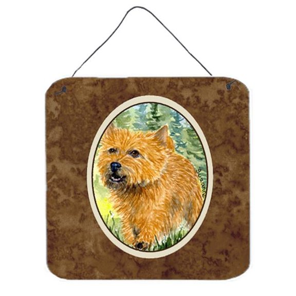 Norwich Terrier Aluminium Metal Wall Or Door Hanging Prints