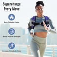 thumbnail image 2 of TEMOGU-Weighted Vest for Women & Men with Reflective Stripe and Adjustable Buckle, Comfortable & Durable Rucking Vest for Walking, Running & Strength Training, 10LBS-Purple, 2 of 4