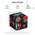 thumbnail image 2 of Rateoe Paisley1 Pattern Tissue Box Cover, Modern Square Decorative Leather Facial Paper Case Organizer Holder Dispenser 5X5X5'', 2 of 8