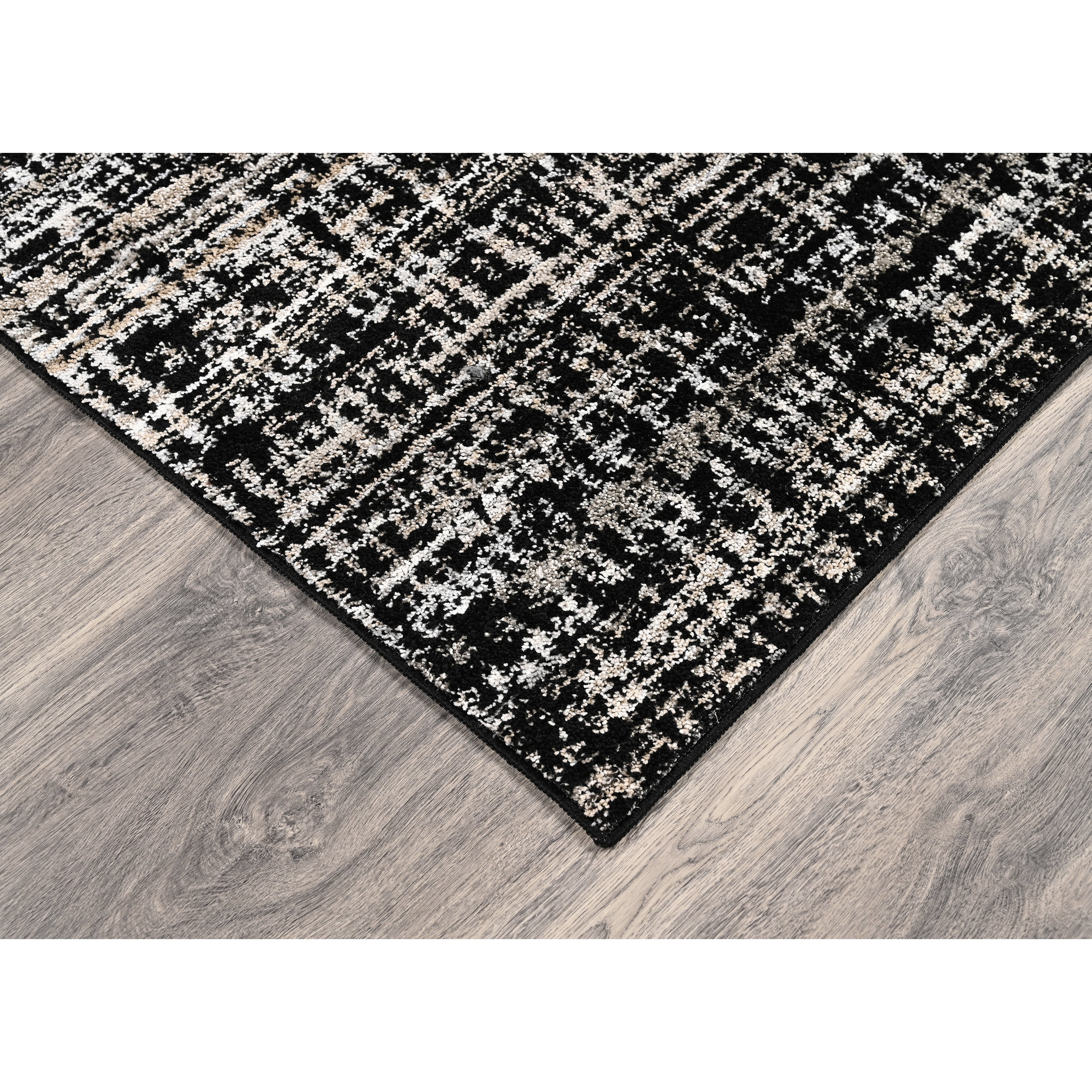Garland Rug Rumba Polypropylene Black/Earth Tone Square Indoor Area Rug, 12' x 12'