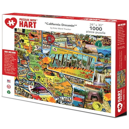 California Dreamin by Kate Ward Thacker 24 x 30 1000 Piece Puzzle