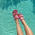 thumbnail image 3 of LAVRA Women's Double Buckle Sandals Adjustable Strap EVA Lightweight Cushioned Slides, 3 of 7