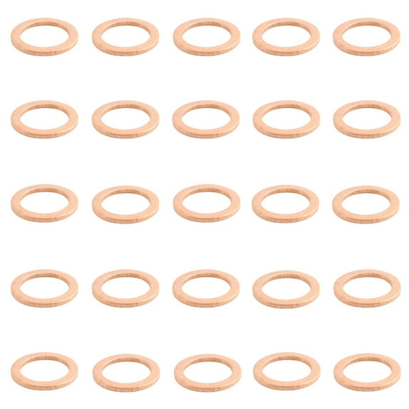 25Pcs Oil Drain Plug Gasket Copper Washer Crush Seal Assortment for Mercedes Replaces 007603-014106