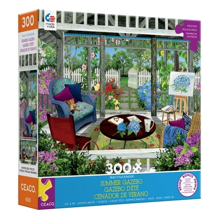 UPC 021081222747 product image for Ceaco - Tracy Flickinger - Summer Gazebo - 300 Piece Oversized Jigsaw Puzzle | upcitemdb.com