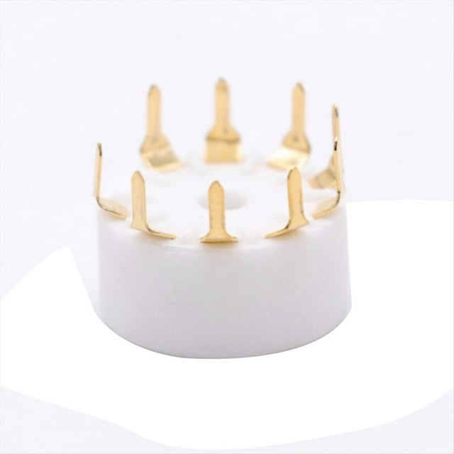20 Piezas Cerámica 9Pin B9A PCB MOUNT Tube Socket para 12AX7 12AT7 12AU7 6DJ8 ECC82 5670 6922 Hifi Audio Vintage AMP