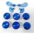 thumbnail image 3 of Prociv 10 in 1 Metal Thumbsticks for PS5 Edge Controller, 6 Analog Stick Joystick 4 Back Paddles Triggers Buttons Interchangeable Replacement for PS5 Edge Controller (Blue), 3 of 8