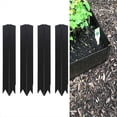 thumbnail image 3 of 4 Pack 90°Connector Clips, 10 Inch Corner Clips Height Cor-Ten Metal Stakes for 6 & 8 Inch Tall Steel Landscape Edging,4 x 90°Connector Clips,Black, 3 of 7
