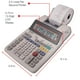 thumbnail image 4 of Calculadora de impresión Sharp El-1750V de escritorio de 12 dígitos, 4 of 5