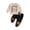 a4-Beige, variant on yboeqw 2Pcs Baby Boy Fall Clothes Infant Toddler Outfits Set Long Sleeve Letter Print Shirt Tops Pant Set Beige,Size 12-18 Months