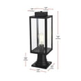 thumbnail image 7 of Elegant Lighting Hilton 7 inch Outdoor Pendant in Black, 7 of 7