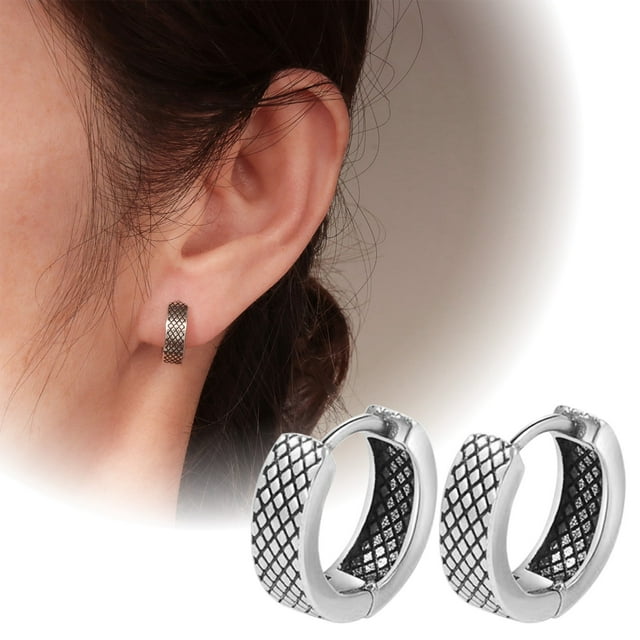 Boucles d'Oreilles Robustes pour Femmes Bijoux en Or et Argent