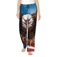 thumbnail image 1 of Balery Cartoon Bald Eagle USA Pantalones de pijama para mujer, pijamas ultraligeros, pantalones de estar por casa-Small, 1 of 6