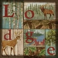thumbnail image 2 of Brent, Paul 15x15 White Modern Wood Framed Museum Art Print Titled - L is for Lodge, 2 of 4