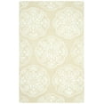 thumbnail image 2 of SAFAVIEH Bella Glenna Medallion Floral Wool Area Rug, Beige/White, 4' x 6', 2 of 5