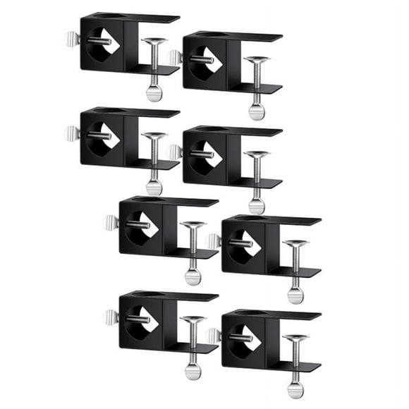 8 Pack Deck Torch Clamp Mounting Part Porch Rail Clamp Universal Pole Mount Bracket for Railings Posts