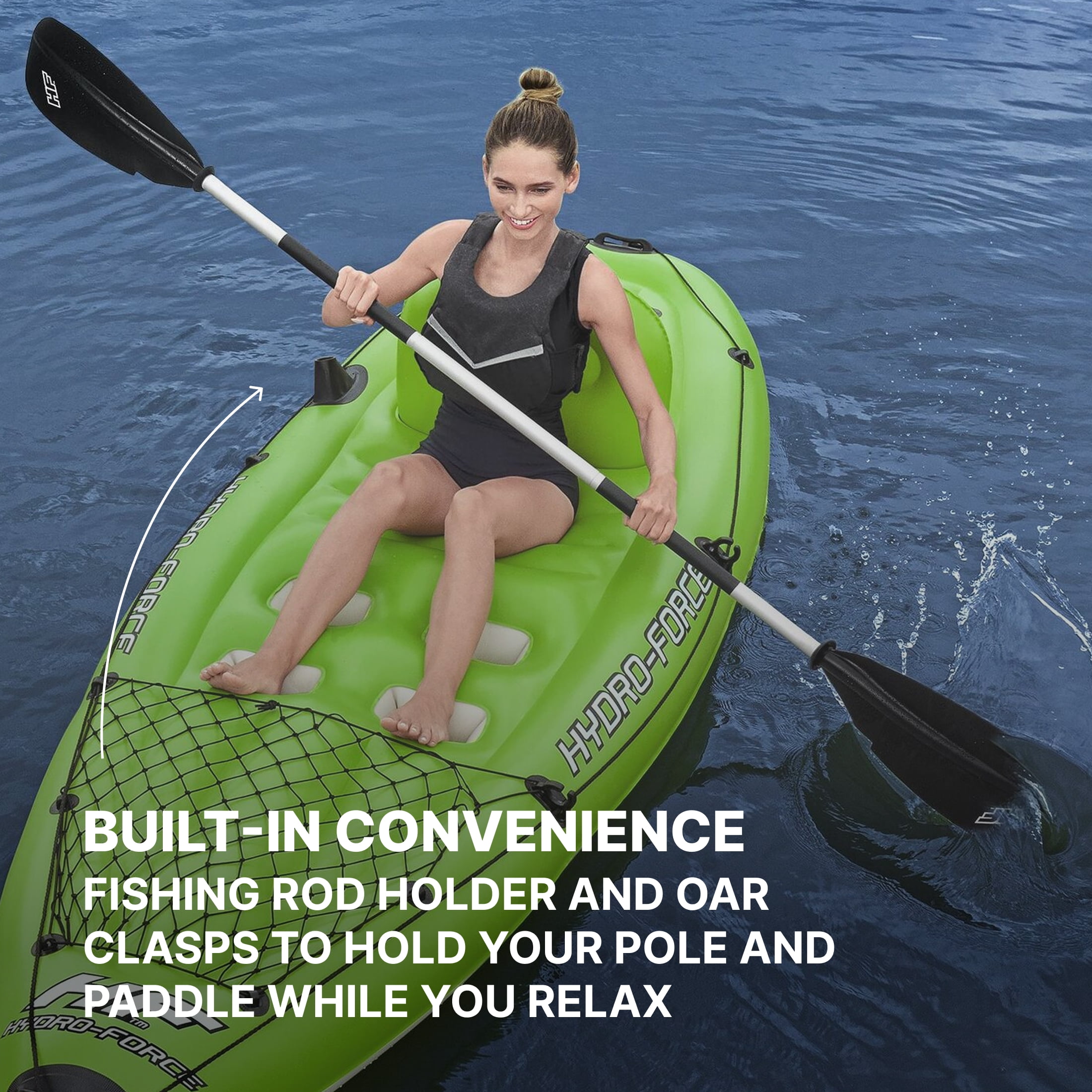 Bestway Hydro-Force Koracle X1 Inflatable Fishing Kayak Set 9'4"