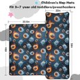 thumbnail image 5 of Baseballs and Flames Blue Teens Toddler Nap Mat with Pillow, Sleeping Mat Bag for Preschool Daycare 59"x22", 5 of 6