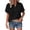 Black, variant on Yuhangmm Womens T Shirts, Lightweight Tee Shirt Top Soft Blend Crewneck Short Sleeve Apparel For Comfortable Everyday Top T Shirt Women Summer Sky Blue M