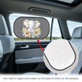 thumbnail image 3 of Garronmavis Sunflower Elephant 2 Pack Baby Window Shade Car Window Shades for Side Window Automotive Interior Sun Protection Glare and UV Rays Protection Car Window Shades, 3 of 7
