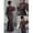 Brown-M, variant on Brown Evening Gown With Beaded Sheer Cape, Mermaid Bodycon Slip Dress