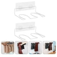 thumbnail image 5 of 2pcs Wall-mounted Shoe Rack Household Storage Rack Storage Organizer (White), 5 of 9