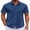 Blue White Star, variant on Mens Button Up Short Sleeve Shirts Regular Fit Business Casual Shirts Summer Fitted Dress Shirts