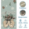 thumbnail image 2 of Hello Winter Mitten Table Runner, Christmas Pine Cone Snowflake Red Berry Kitchen Dining Table Decoration, Seasonal Burlap Indoor Outdoor Home Decor Party Supply 13 x 90 Inches, 2 of 6