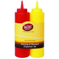 TableCraft 112KM Nostalgia 2-Piece Ketchup and Mustard Dispenser Set, 12-Ounce
