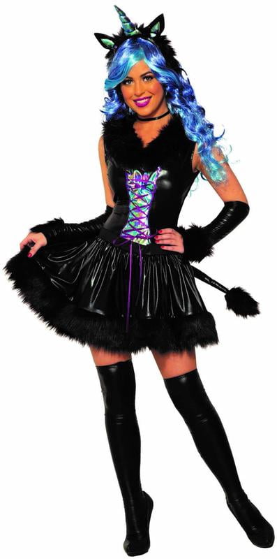 Dark Unicorn Womens Adult Black Fantasy 