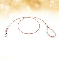 HEMOTON  Dog Leash Cord Ergonomic Chains for Large Dogs Proof Chew Wire Red