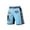 Light Blue #21, variant on 4th of July Shorts for Men - 250th Anniversary Patriotic Print Shorts, Stars and Stripes Casual Summer Beach Holiday Shorts 4XL