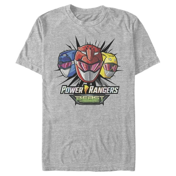 Men's Power Rangers Beast Morphers Team  Graphic Tee Athletic Heather X Large