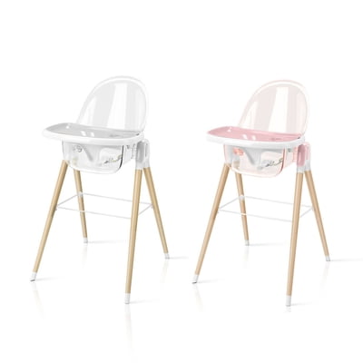 Buy Baby High Chair Transparent Infant Toddler Highchair Convertible Kids Feeding Seat Wood Leg Online In Indonesia 777866809