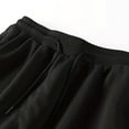 thumbnail image 4 of Zylanna Men's Casual Pants, Drawstring Waist Stretchable with Pockets Baggy Comfortable Joggers for Winter Sports Black, 4 of 7