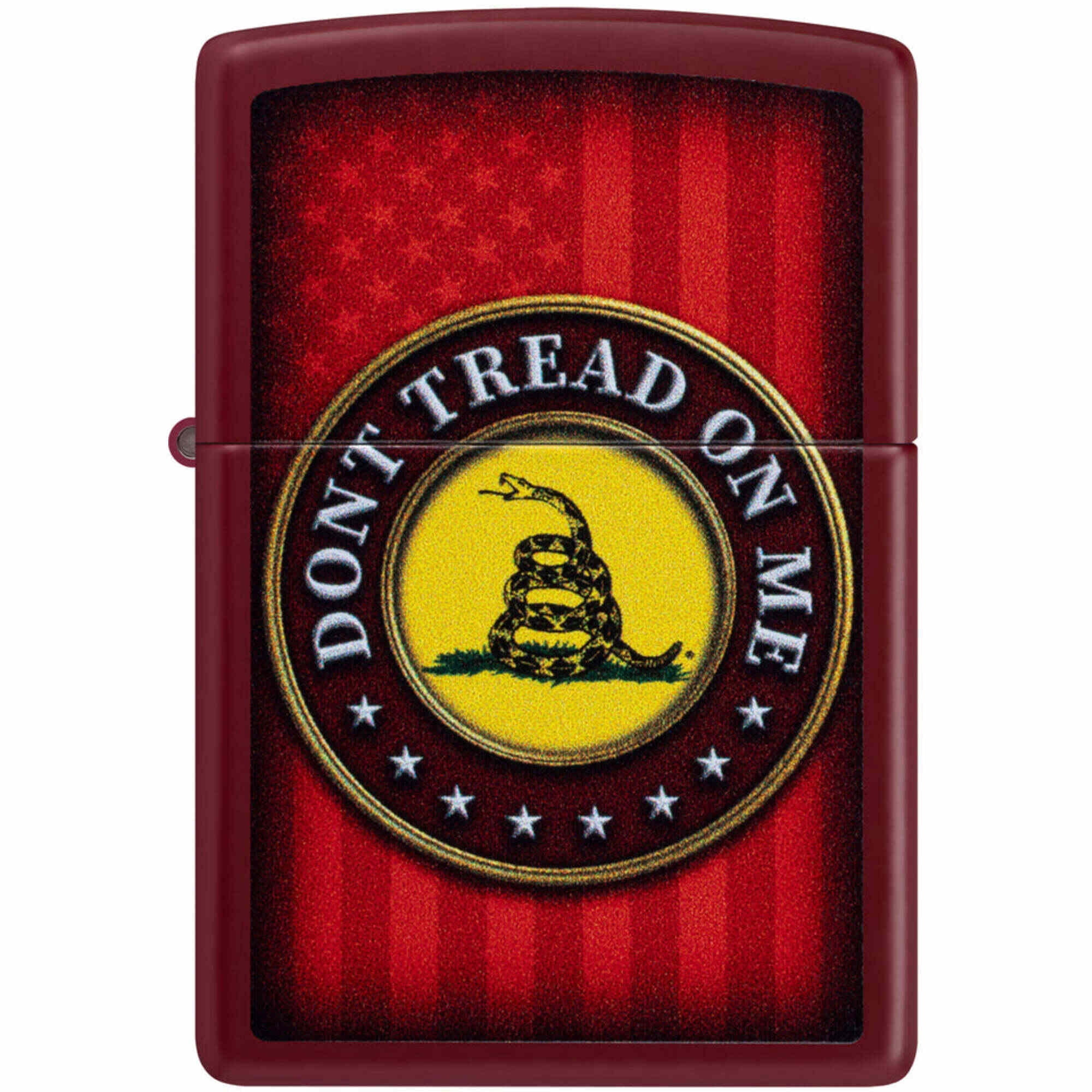 Zippo 46419 Dont Tread on Me Merlot Metal Windproof Pocket Lighter