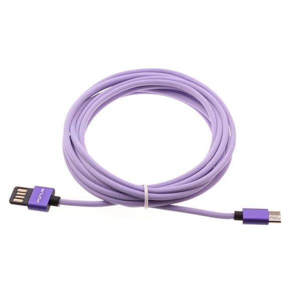 Purple 10ft USB-C Cable for OnePlus Nord N20 5G Phone - Extra Long Fast Charger Power Cord Type-C Sync for OnePlus Nord N20 5G