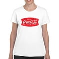 thumbnail image 2 of Coca-Cola Official Licensed Vintage Logo Banner Women's T-shirt, 2 of 3