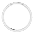 thumbnail image 3 of Auriga Fine Jewelry 14K White Gold Diamond Contour Band Ring Size 7 (1/8 ct, Color- G-H, Clarity- SI2-SI3), 3 of 6