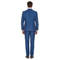 thumbnail image 3 of Porto Filo Men's 2 Piece Royal Blue Slim Fit Suit, 3 of 6