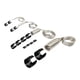 thumbnail image 1 of Kit de manguito de manguera trenzada de acero inoxidable 8092 para radiador de línea de combustible de vacío de aluminio Negro, 1 of 9